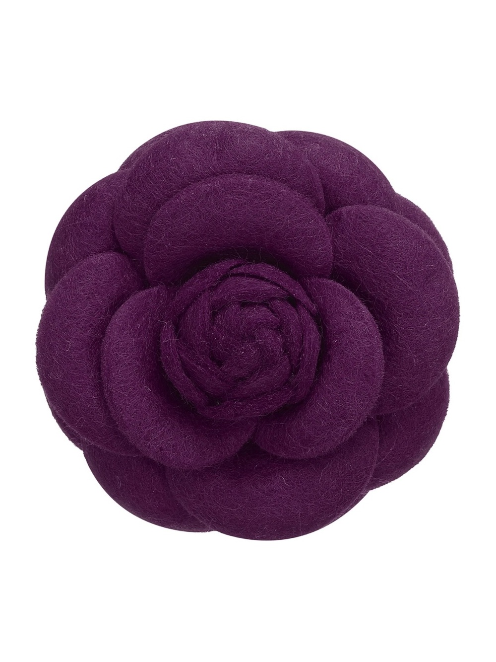 Vintage Fashion Camellia Brooch Pin Corsage Women Purple